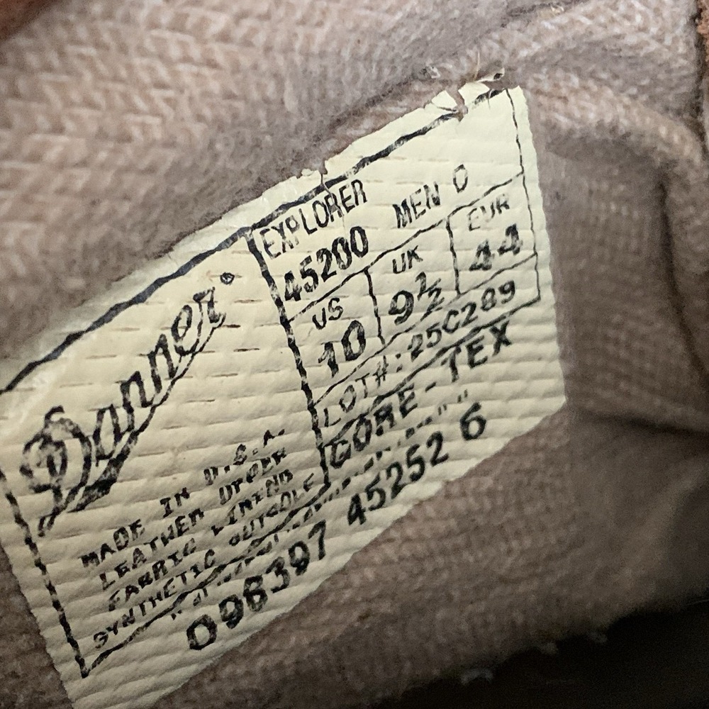 DANNER EXPLORER #45200 Leather Boots Gore-Tex Vibram  10 - Picture 9 of 10